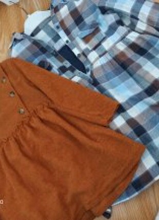 4 Yaş Beden camel Renk Orjinal iki zara elbise