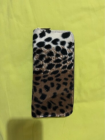 Mango Leopar desenli cüzdan