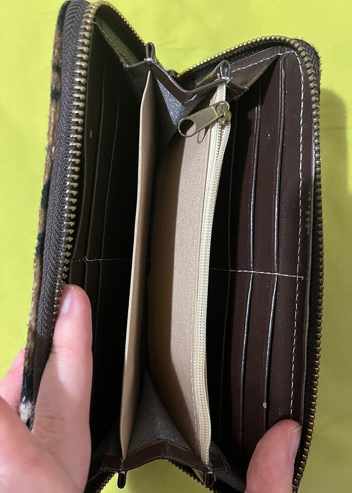 Leopar desenli cüzdan - Görsel 4