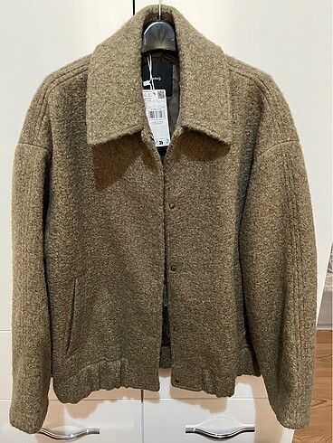 l Beden haki Renk Mango vizon bomber ceket