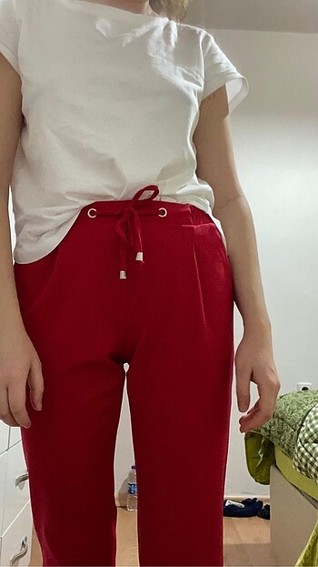 Dilvin Dilvin kırmızı pantolon