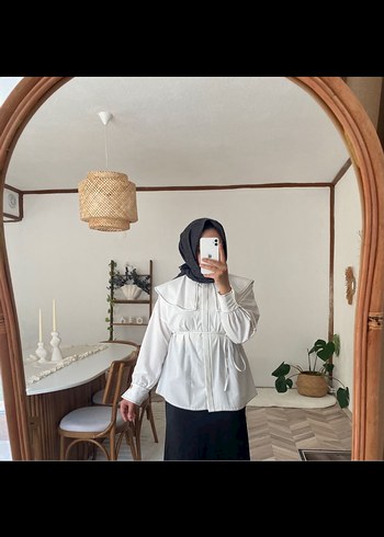 Yaka detaylı gömlek - Görsel 7