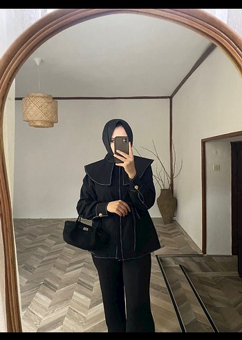 Yaka detaylı gömlek - Görsel 2