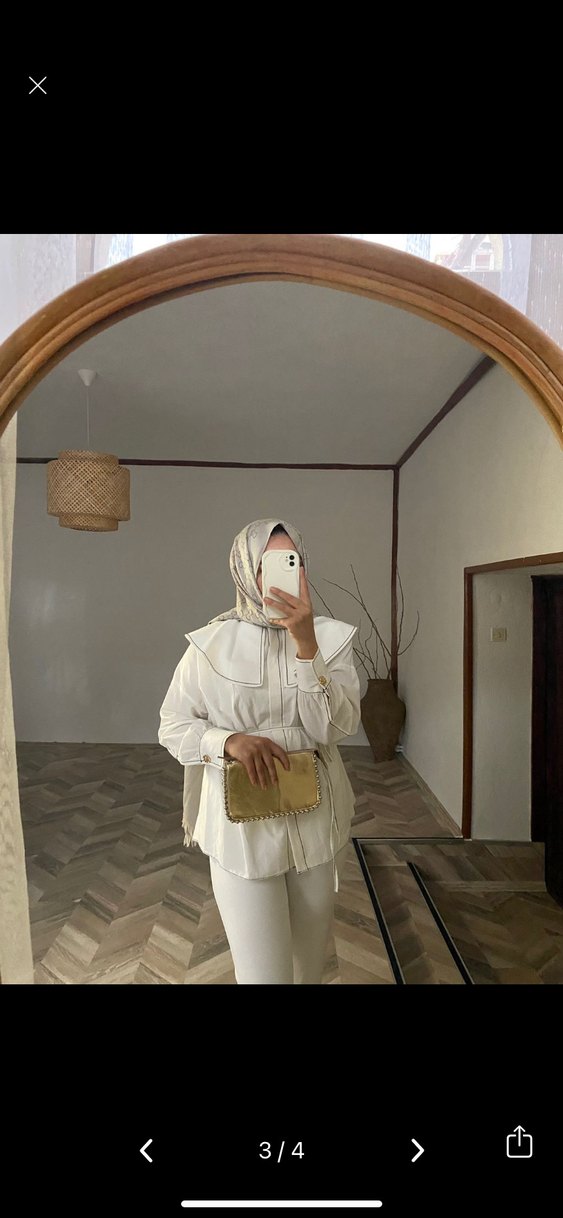 Yaka detaylı gömlek - Görsel 3