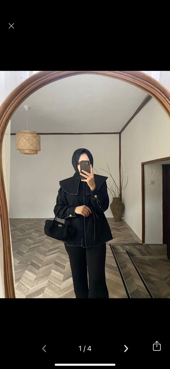 Yaka detaylı gömlek - Görsel 2