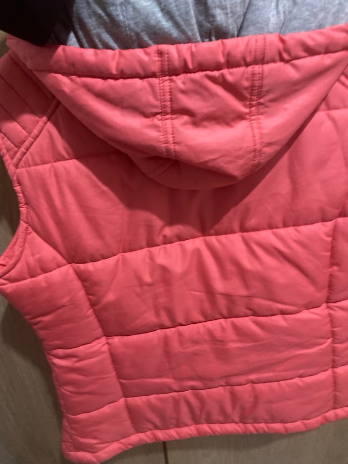 Fermuarlı, Kapüşonlu Pembe Kadın Yelek - Görsel 4