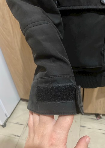 Düğmeli Siyah Erkek Kapüşonlu Ceket - Görsel 5