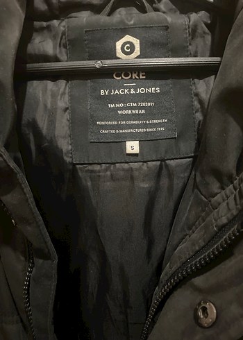 Düğmeli Siyah Erkek Kapüşonlu Ceket - Görsel 3