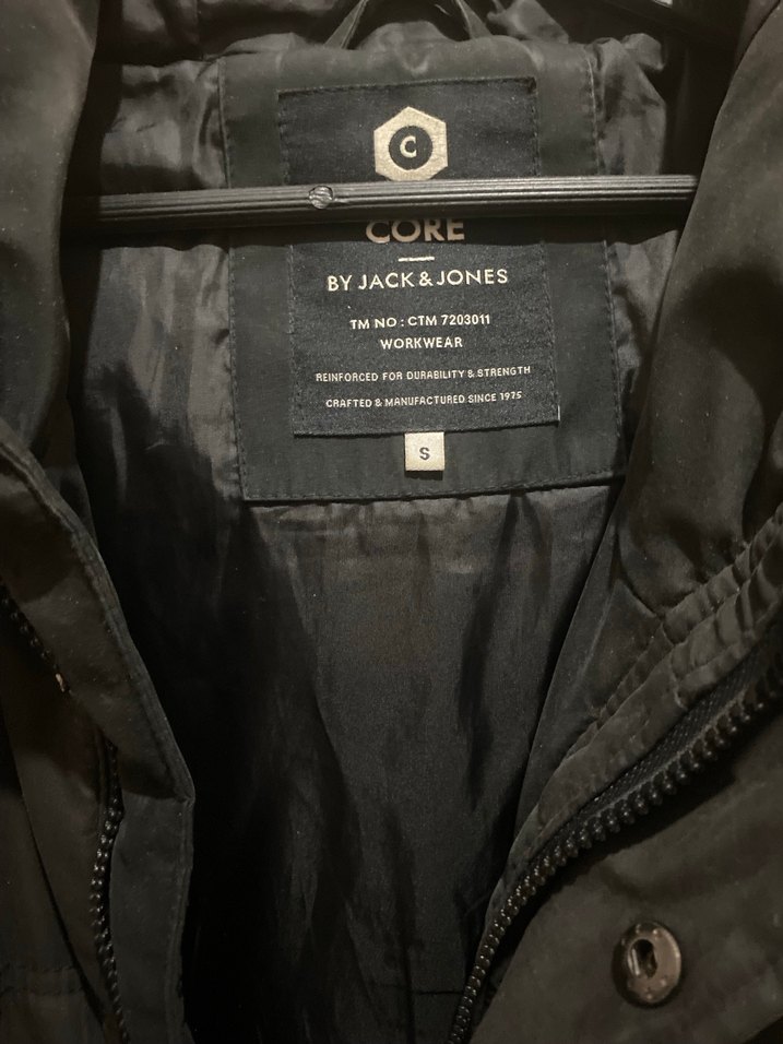 Düğmeli Siyah Erkek Kapüşonlu Ceket - Görsel 3