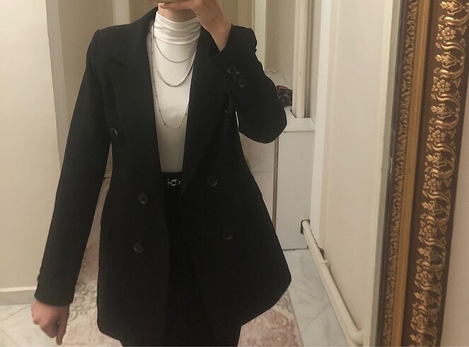 36 Beden siyah Renk Blazer Ceket