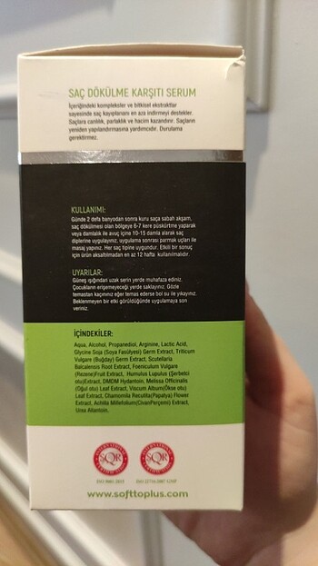Diğer Softto Plus saç dökülme karşıtı serum 100 ml