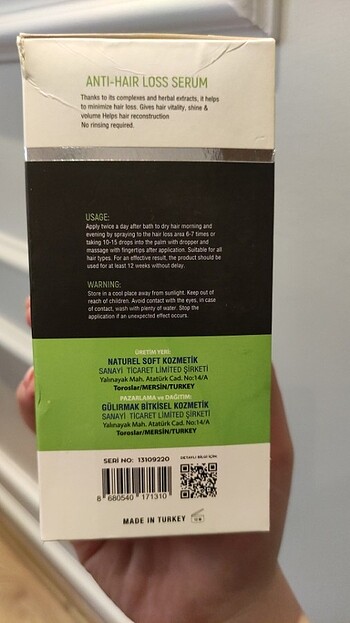 Beden Softto Plus saç dökülme karşıtı serum 100 ml