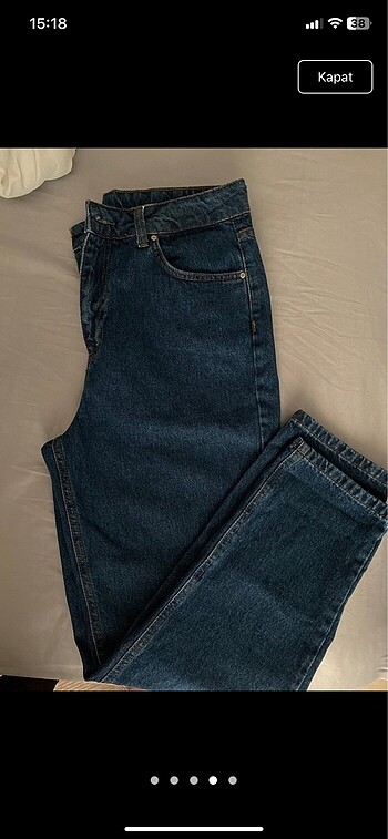 40 Beden lacivert Renk Trendyolmilla Mom jean