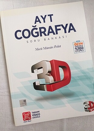 3D Yayınları AYT Coğrafya Bomboş