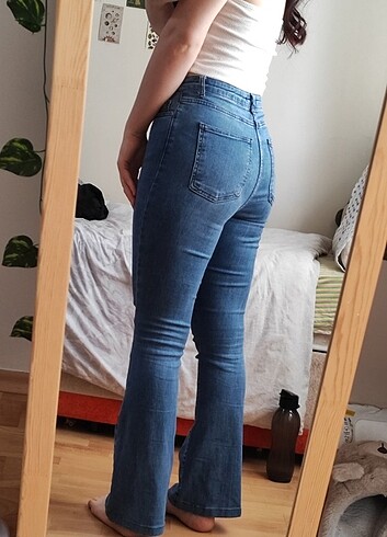 Trendyol & Milla Trendyol İspanyol paça kot pantalon