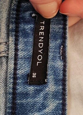 s Beden Trendyol İspanyol paça kot pantalon
