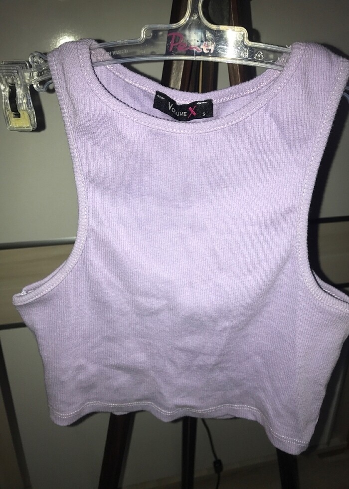 Halter yaka crop bluz - Görsel 3