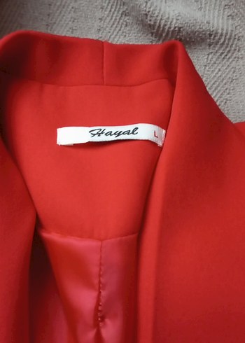 Koton Kısa Kollu Kırmızı Kadın Blazer Ceket