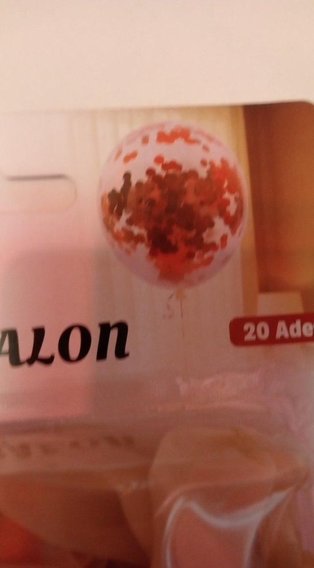 kirmizi Konfeti Balon 20'li Paket - Görsel 2