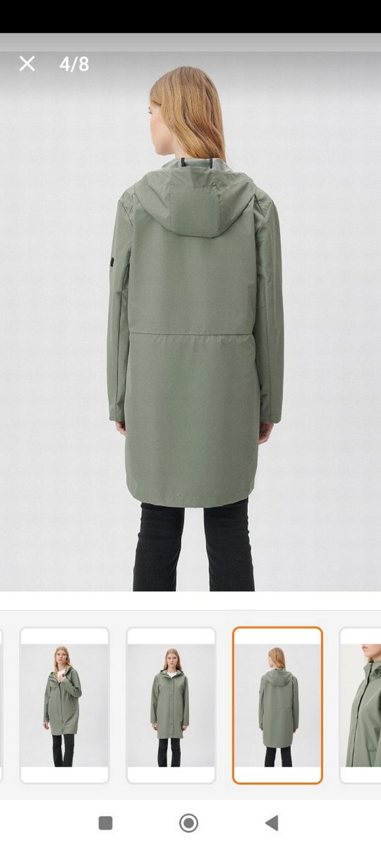 Kapüşonlu haki rüzgarlık regular fit - Görsel 2