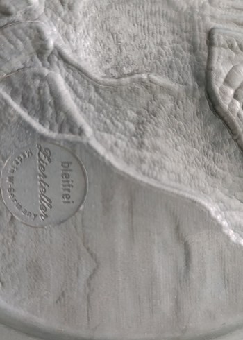 Alman zin tabak,duvara asılabilir antika , koleksiyon - Görsel 7