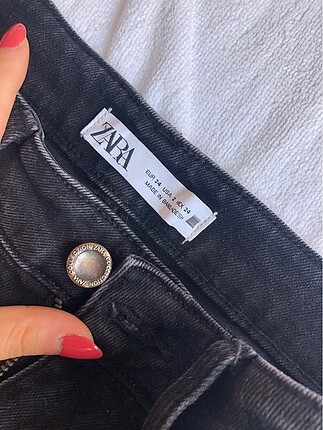 Zara ZARA 34 beden siyah mini flare jean SIFIR URUN