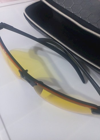 Sarı Camlı Biker Güneş Gözlüğü Gece Sürüş Gözlüğü - Görsel 4