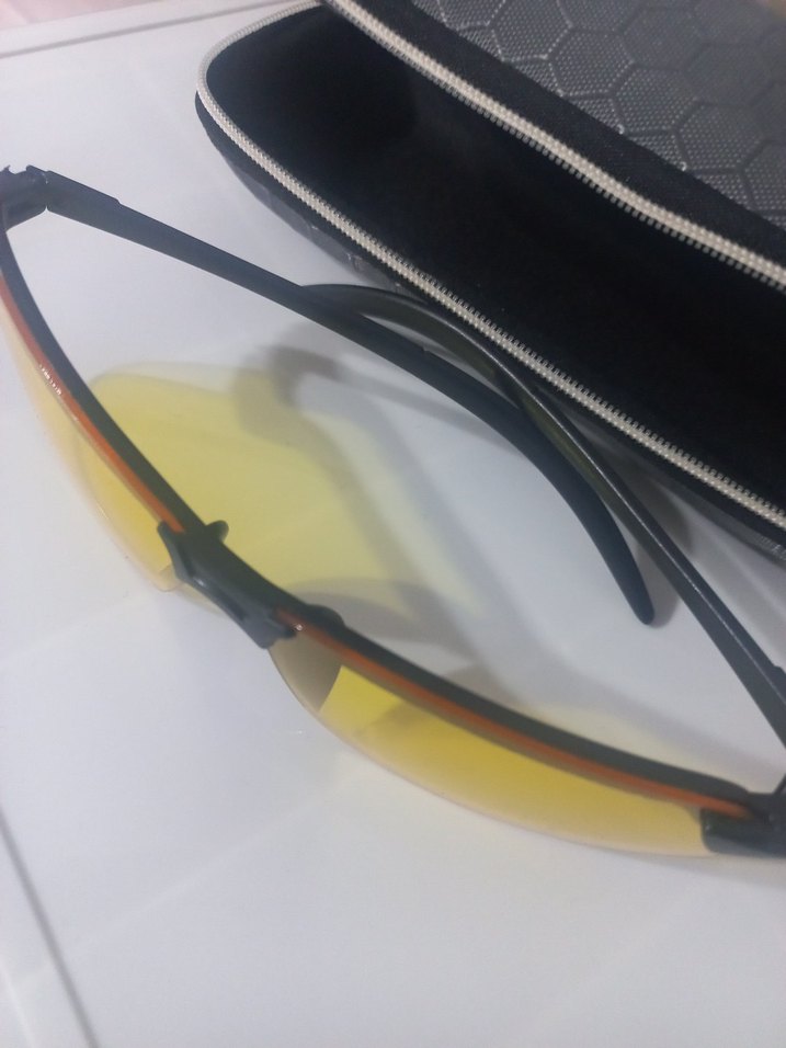 Sarı Camlı Biker Güneş Gözlüğü Gece Sürüş Gözlüğü - Görsel 4