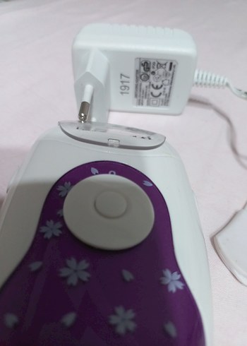 Mor Çiçek Desenli Epilatör - Görsel 3