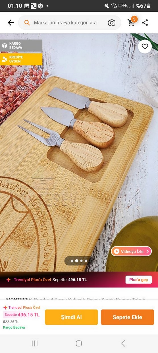 Peynir Kesme Tahtası ve Seti - Görsel 2