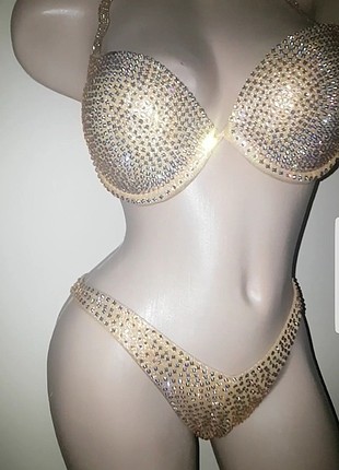 Taşlı bikini 