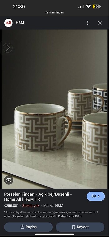 H&M Home kupa