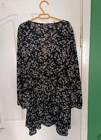 LC Waikiki LCW XSide Marka Kat Kat Çiçekli Uzun Kollu Şık XL Beden Elbise