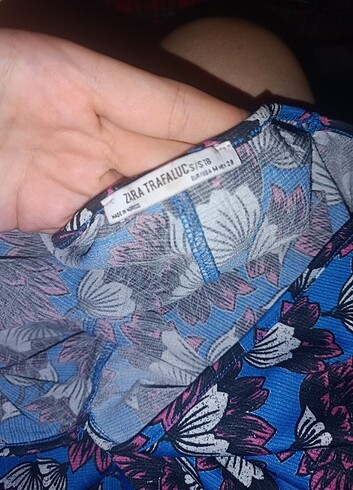 m Beden Zara Marka Asimetrik Yandan Bağlamalı M-L-XL uyumlu elbise