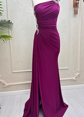 Mürdüm Abiye Elbise - Görsel 5