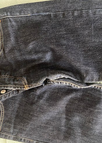 Düğmeli Kadın Kot Pantolon - Görsel 2