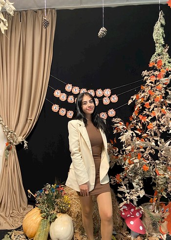 Krem Rengi Kadın Blazer - Görsel 3