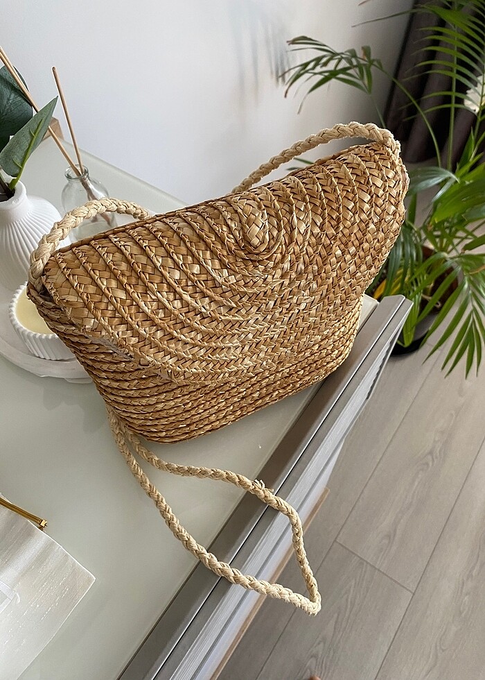 H&M Hasır çanta - Görsel 2