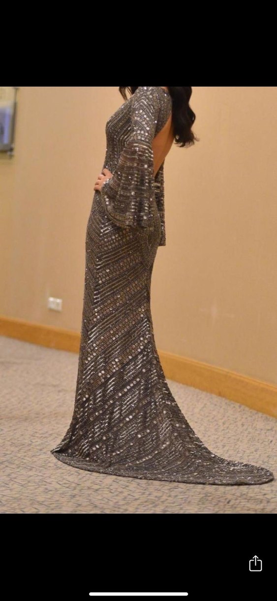 Roberto cavalli full işlemeli 38 beden uzun abiye elbise - Görsel 2