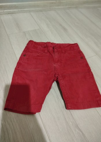 Erkek Çocuk Bağcıklı Gri Mavi Denim Şort - Görsel 2