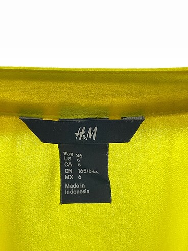 36 Beden sarı Renk H&M Bluz %70 İndirimli.