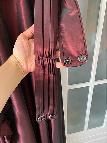 xl Beden bordo Renk Tesettür abiye