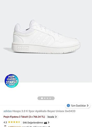 Adidas spor ayakkabı hoops 3.0