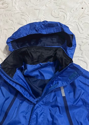 Erkek Mavi Fermuarlı Yağmurluk - Görsel 4