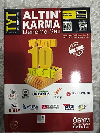ALTIN KARMA 10LU TYT DENEME SETİ
