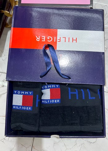  Beden Tommy Hilfiger Kahverengi Havlu Seti