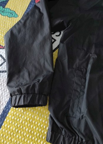 Erkek Siyah Fermuarlı Yağmurluk - Görsel 7