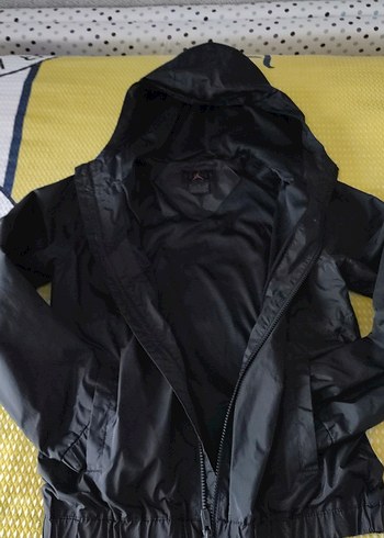 Erkek Siyah Fermuarlı Yağmurluk - Görsel 2