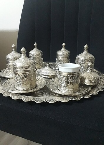 Gümüş kahve fincan takımı 