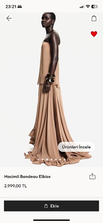 34 Beden H&M abiye elbise
